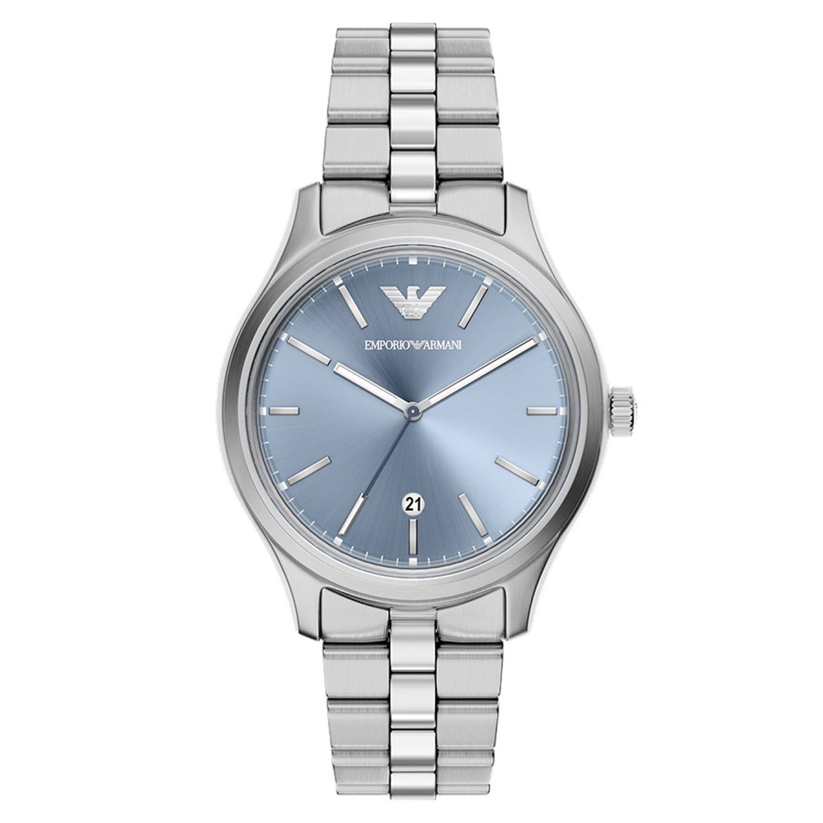 Emporio Armani AR11748 Mannen Horloge 41 mm Zilverkleurig