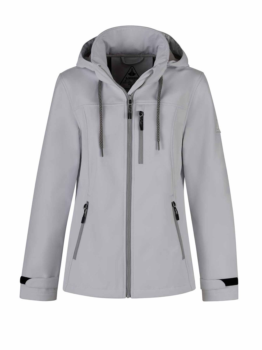 BJØRNSON Kaisa Softshell Tussenjas Dames Winddicht Wit
