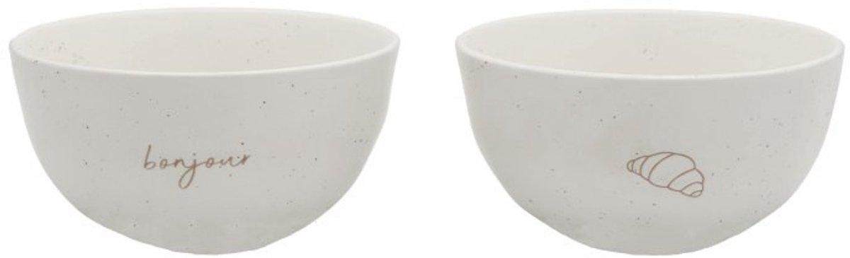 Leeff Schaaltjes Croissant - Bonjour, set van 2