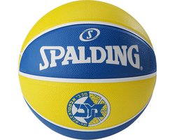 Basketbal Maat 7 - Officiële EuroLeague Team Kleuren Geel/Blauw