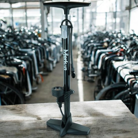 Voetpomp met Manometer voor Fietsen en Ballen tot 11 Bar (160 PSI) - Robuuste Vloerpomp — afbeelding 2
