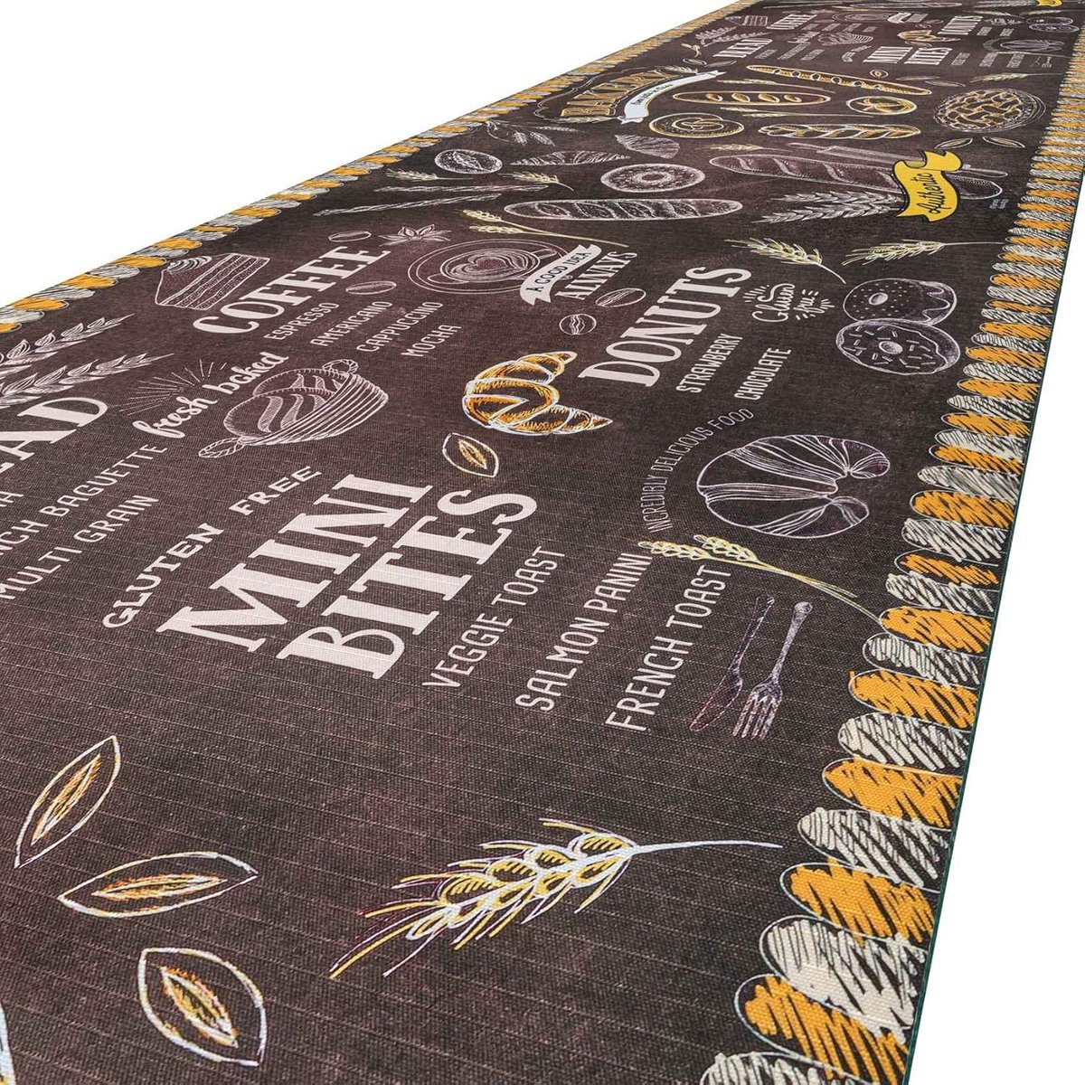 Wasbare Antislip Keukenloper 240 x 52 cm - Geschikt voor Keuken en Huishouden