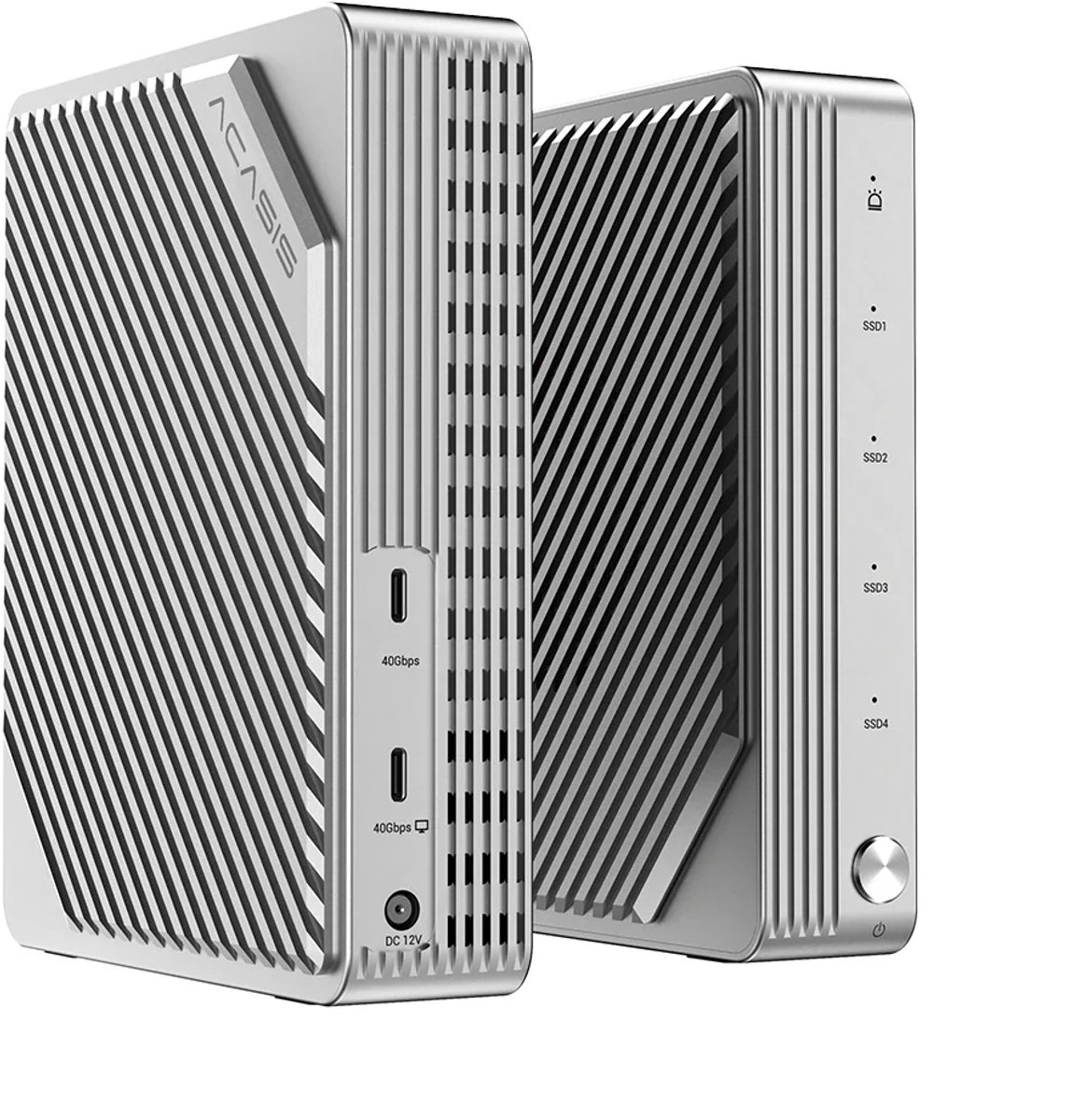Acasis - 4-bay - 40Gbps - M.2 NVMe - RAID SSD-behuizing - Compatibel Met Thunderbolt 4/3 - Tot 32TB