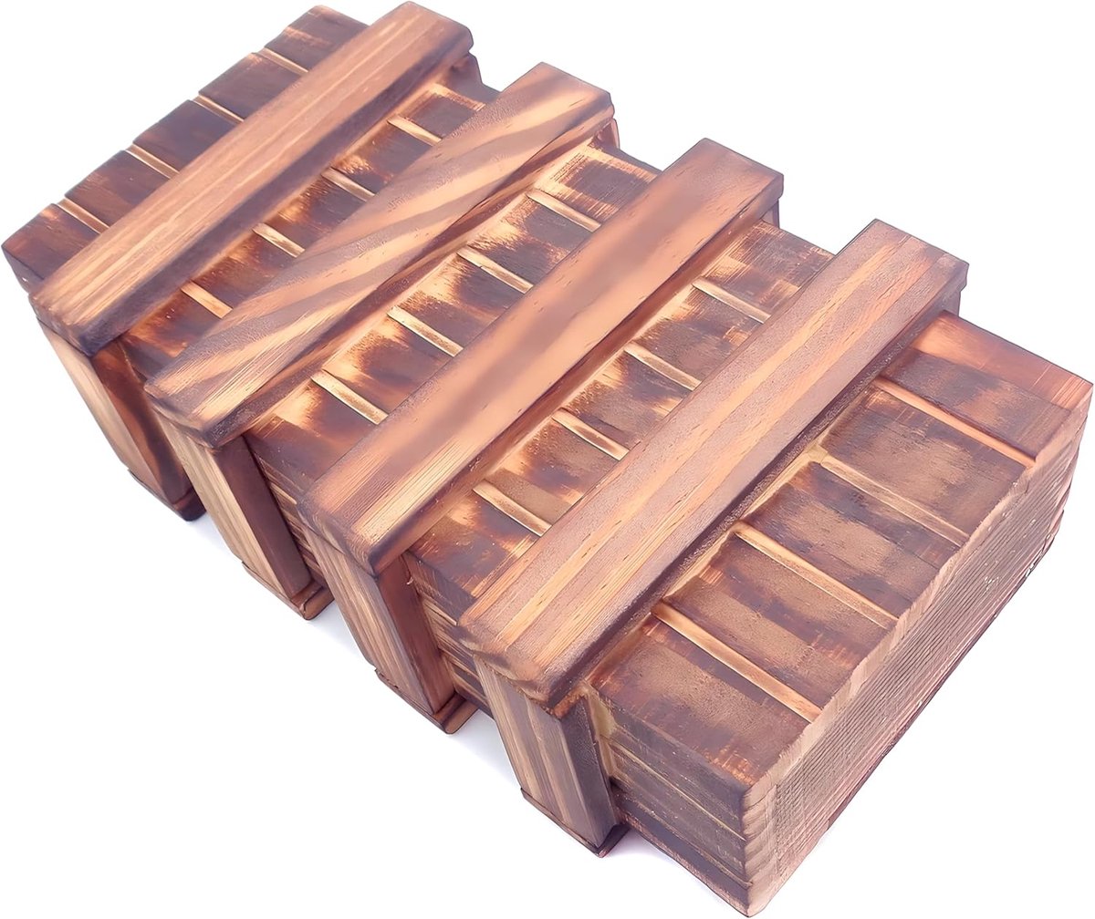 Houten Puzzeldoos met Verborgen Compartimenten - Ontspannend Hersenbreker Speelgoed