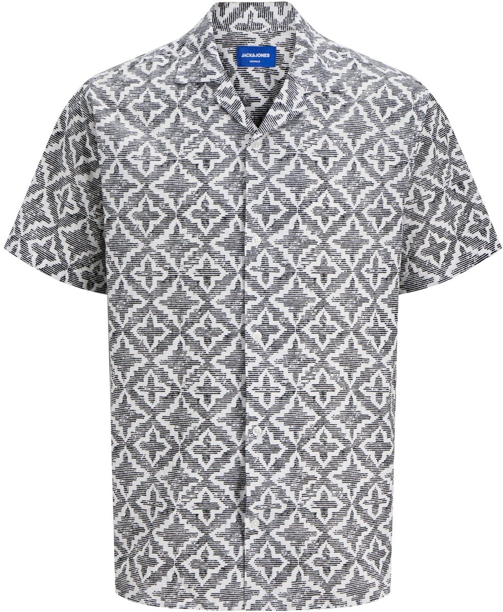 JACK&JONES - JORSEERSUCKER AOP SHIRT SS - Heren - Overhemden