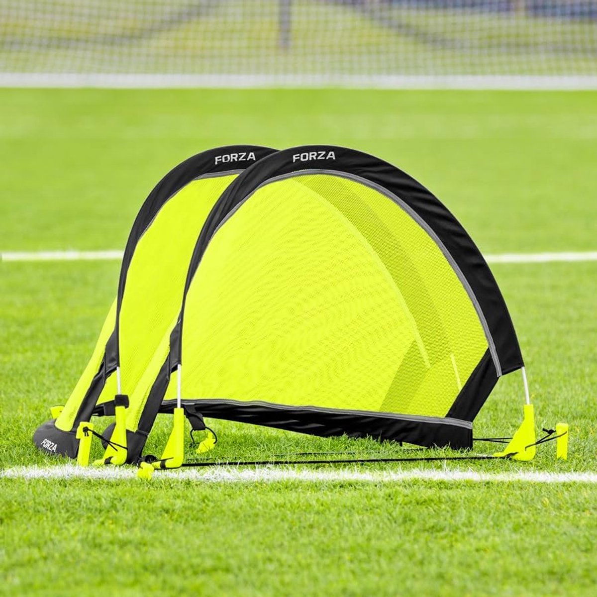 Pop-Up Voetbaldoelen Paar - Draagbare Oefennetten voor Tuin & Training
