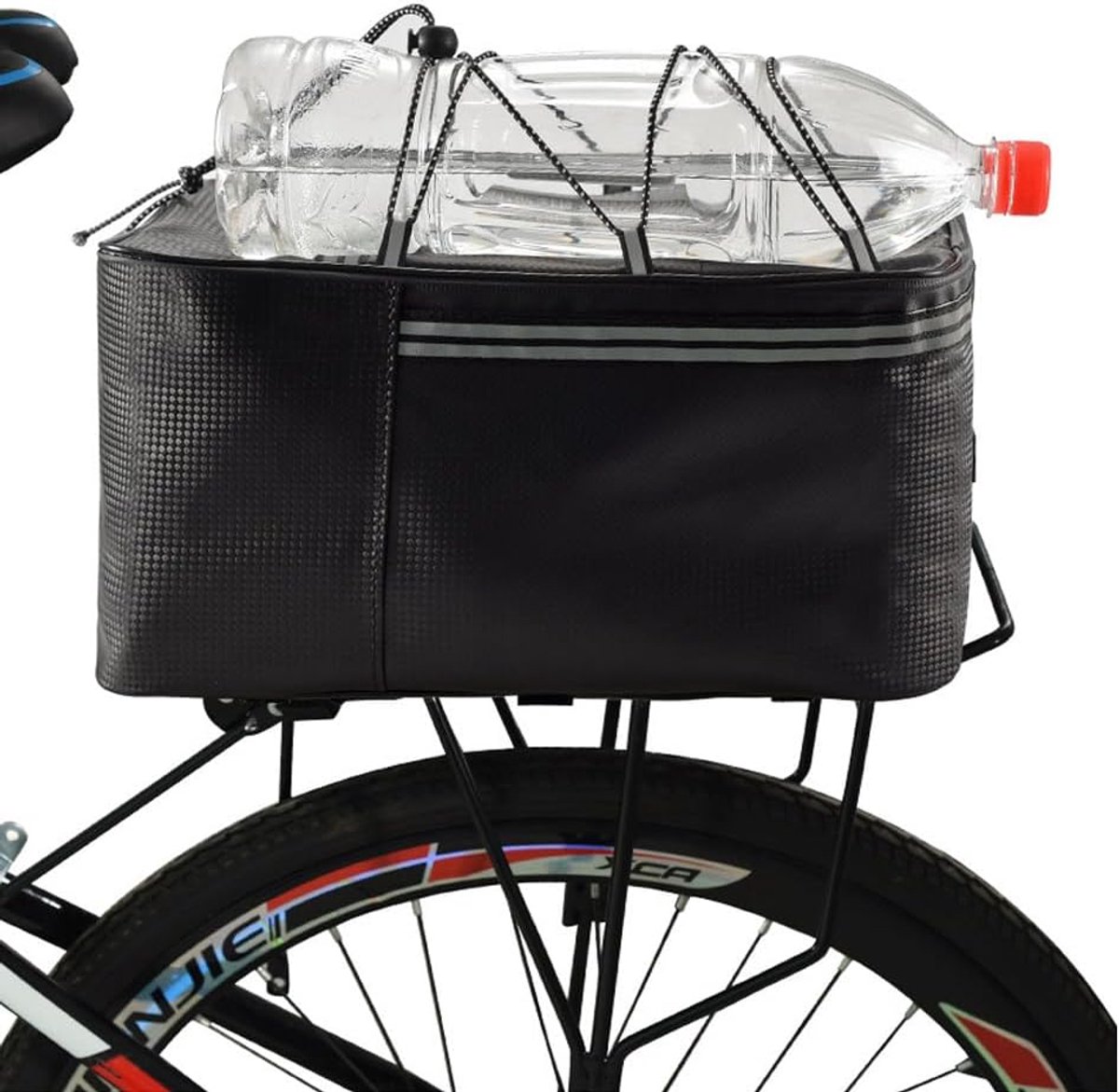 Waterdichte Fietstas Achterop met Reflecterende Strepen - Fietsmand Bagage voor Boodschappen en Outdoor - 15 Liter — cadeau in Sport & Outdoor - foto 3