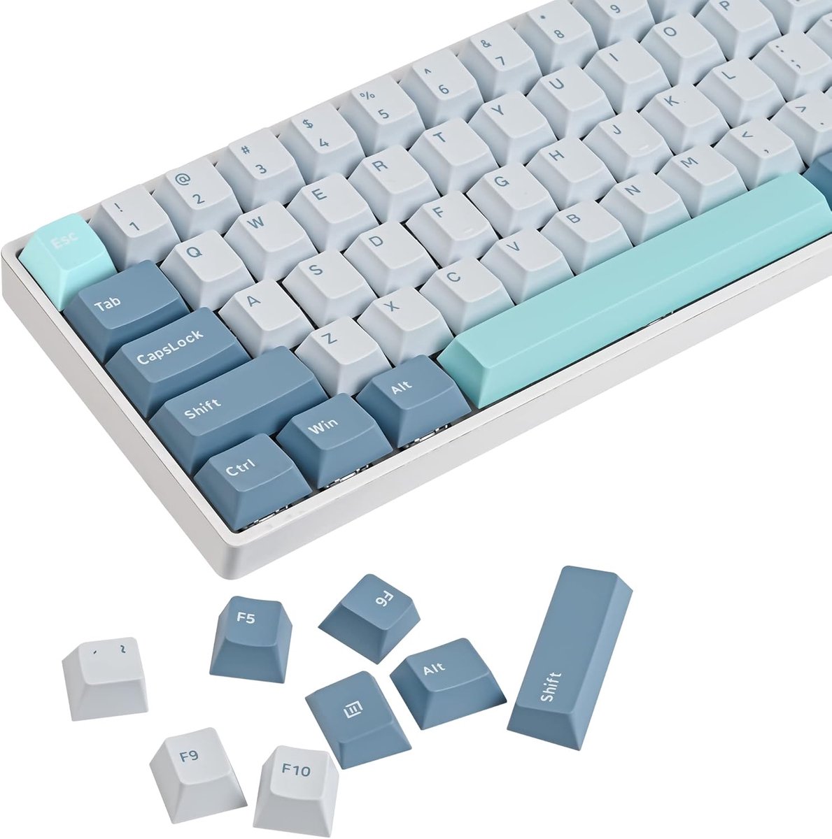 168 Toetsen PBT Doubleshot Keycap Set Cherry Profiel voor Mechanisch Toetsenbord