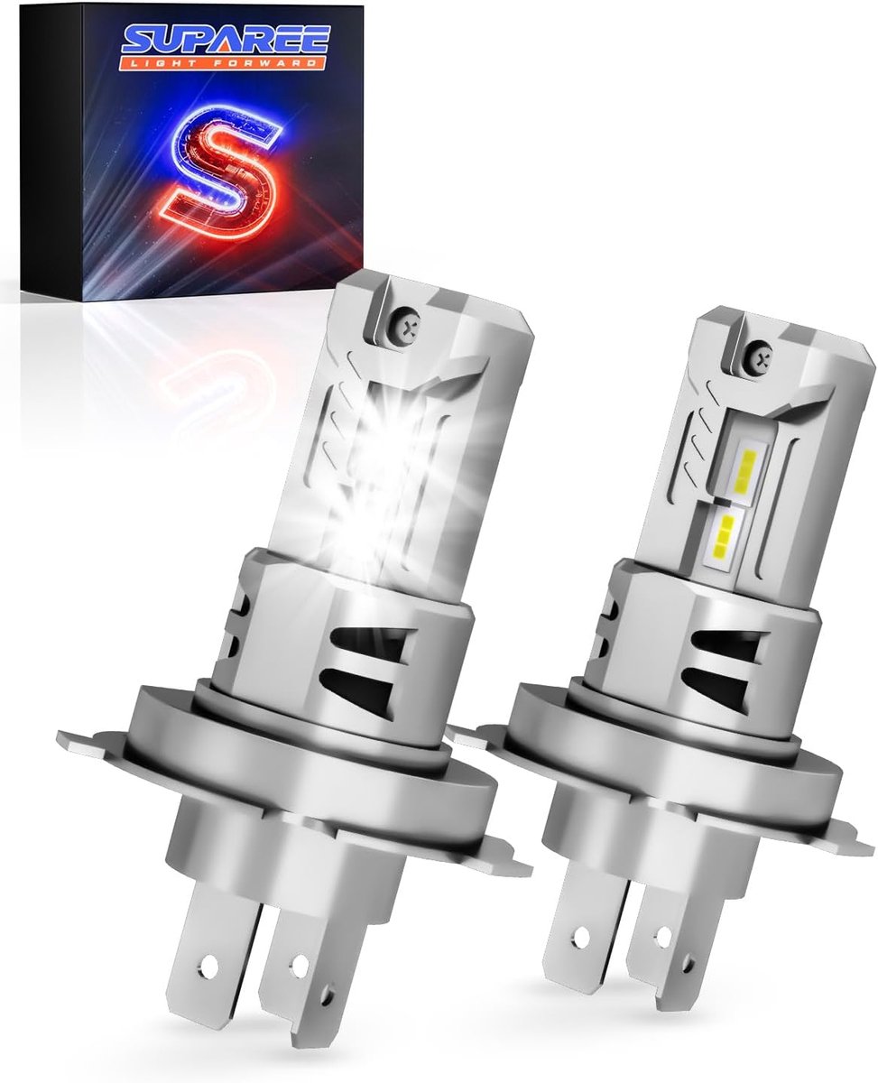 H4 LED Lamp 20000LM Canbus - 6500K Wit - Set van 2 - Plug & Play Vervanging voor Halogeen