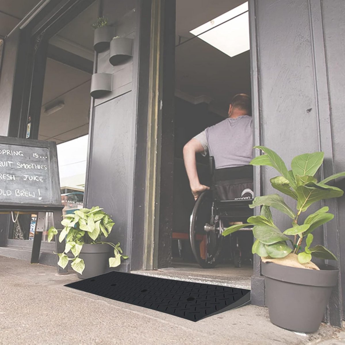Verhoogde Drempelhelling Antislip voor Rolstoel en Oprit