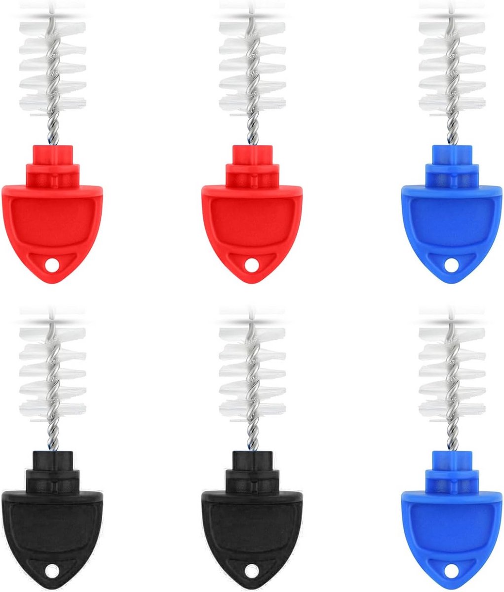 6x Borstelset voor Bierkraan Reiniging: Tap Pluggen & Uitloopborstels