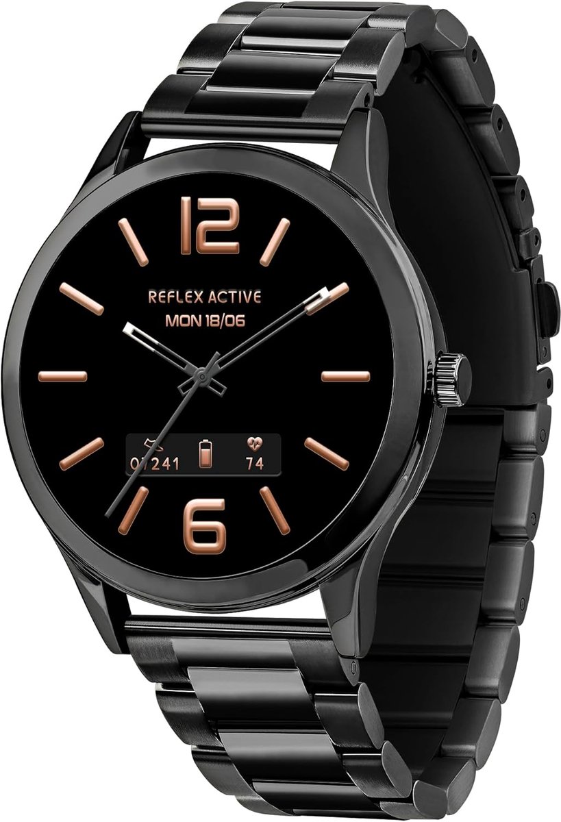 Smartwatch Dames Heren met Bellen, AMOLED Display, Hartslagmeter & Zuurstofsensor