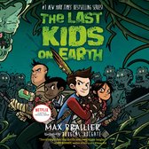 Boekomslag van "The Last Kids on Earth" met vier kinderen en zombies.