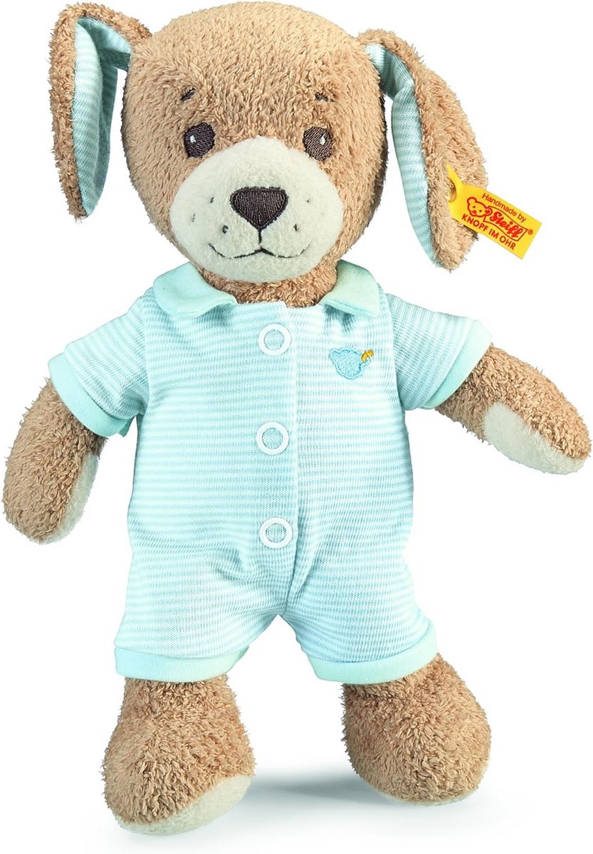 Pluche Hond met Slapende Oren - 28 cm - Zacht en Wasbaar Knuffeldier voor Baby's