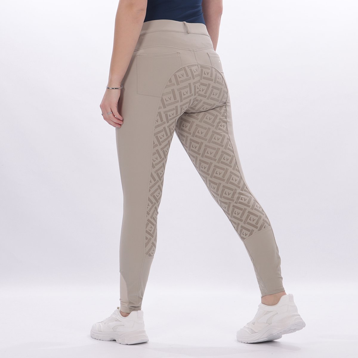 La Valencio Paardrijbroek La Valencio Lvxenia Full Grip Beige - 40