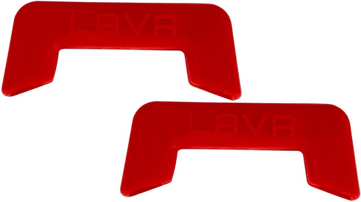 Set van 2 Hittebestendige Siliconen Handvatten voor Pannen (Rood), 4x10cm