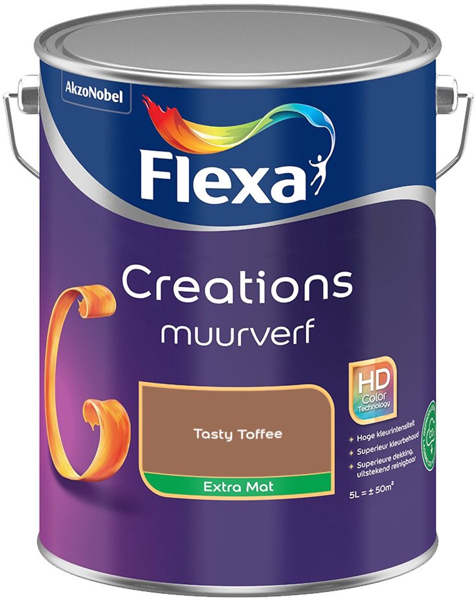 Flexa Creations Muurverf Extra Mat Tasty Toffee 5 L
