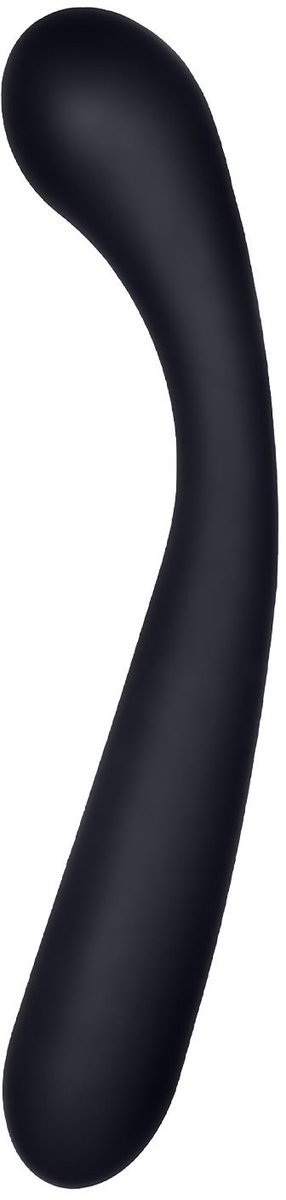 NMC 8.5 inch siliconen dubbel plug - Zwart - 21.6 cm