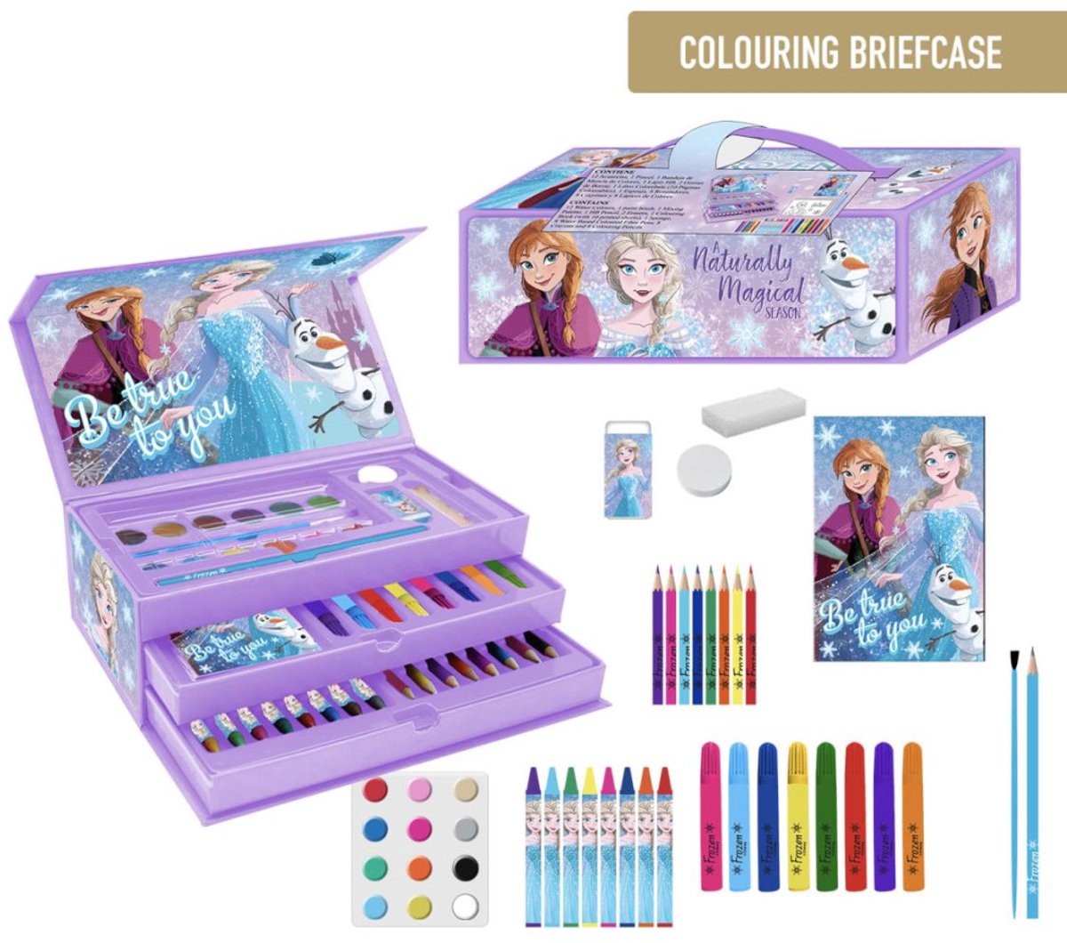 Frozen Tekenset Kind – Knutselen Meisjes – 44-delig Tekenen — afbeelding 4