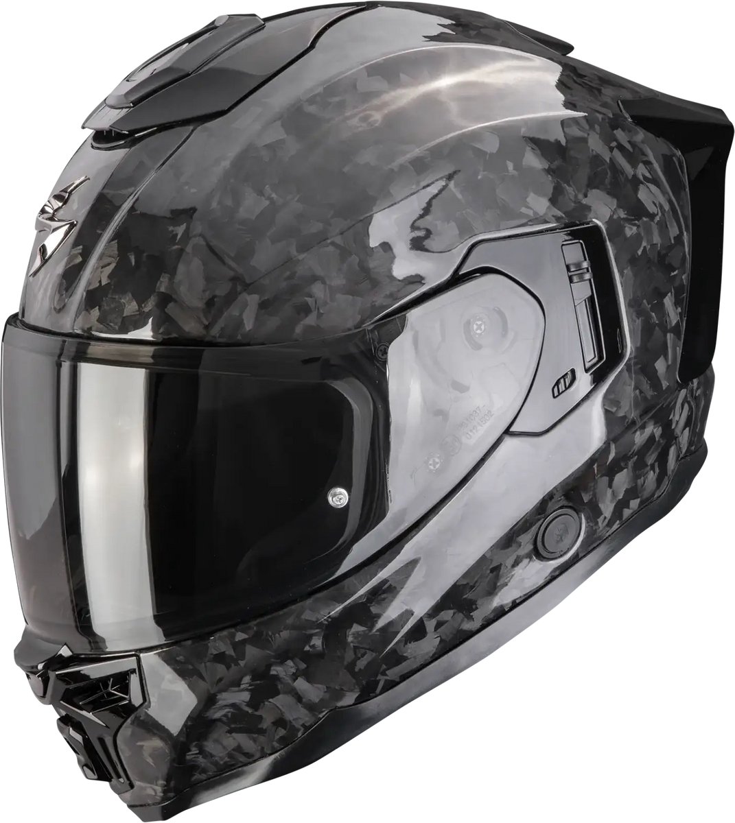 Scorpion EXO-1500 Forged Carbon Onyx Glossy Black - Integraalhelm - Maat M - Motorhelm - ECE 22-06 gekeurd