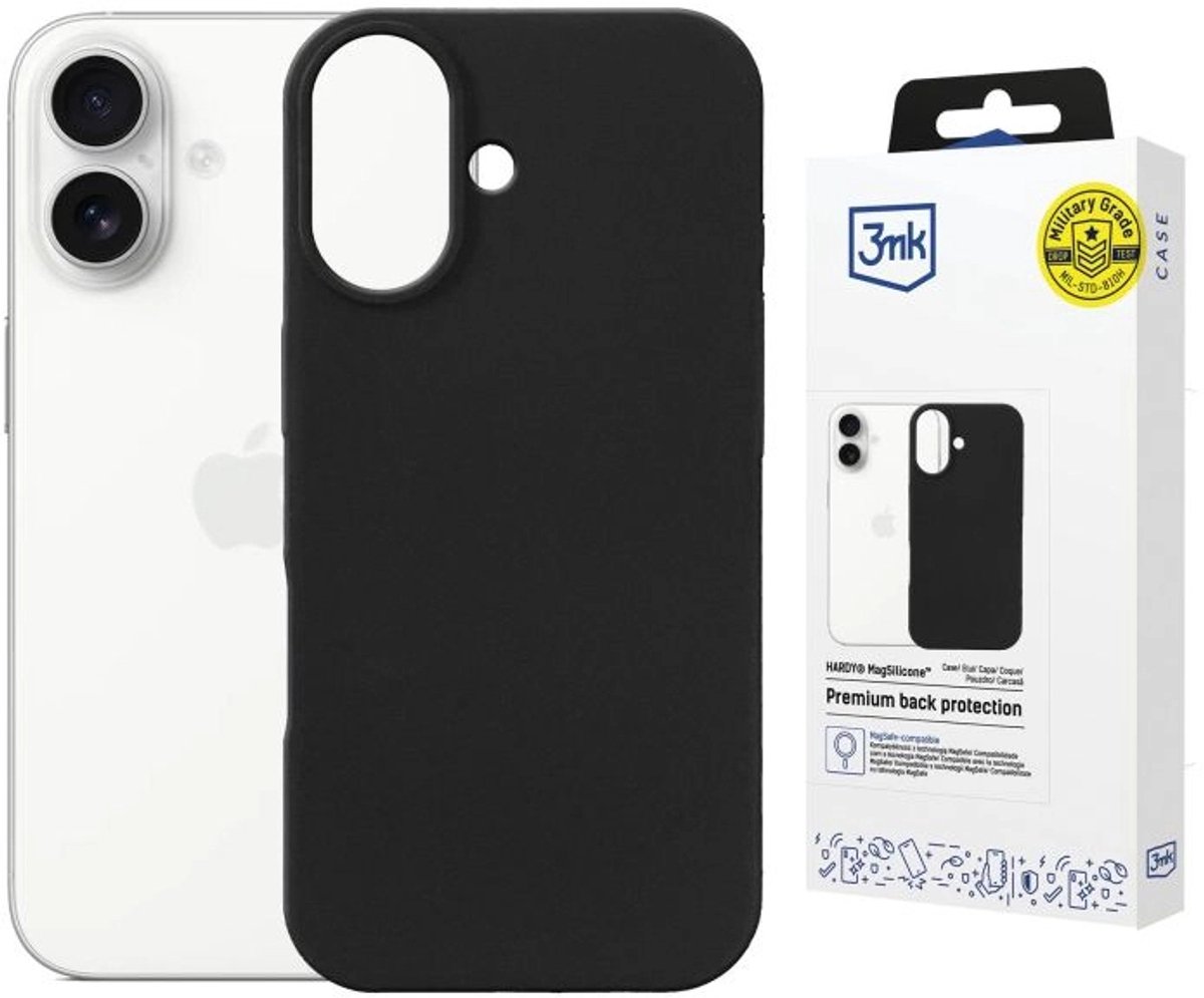 3MK HARDY MagSilicone mobiele telefoon behuizingen 16 cm (6.3") Hoes Grafiet