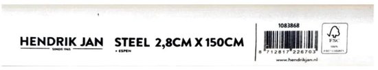 Hendrik Jan - Gereedschapsteel - Espenhout - 28 mm x 150 cm van Hendrik Jan — afbeelding 2