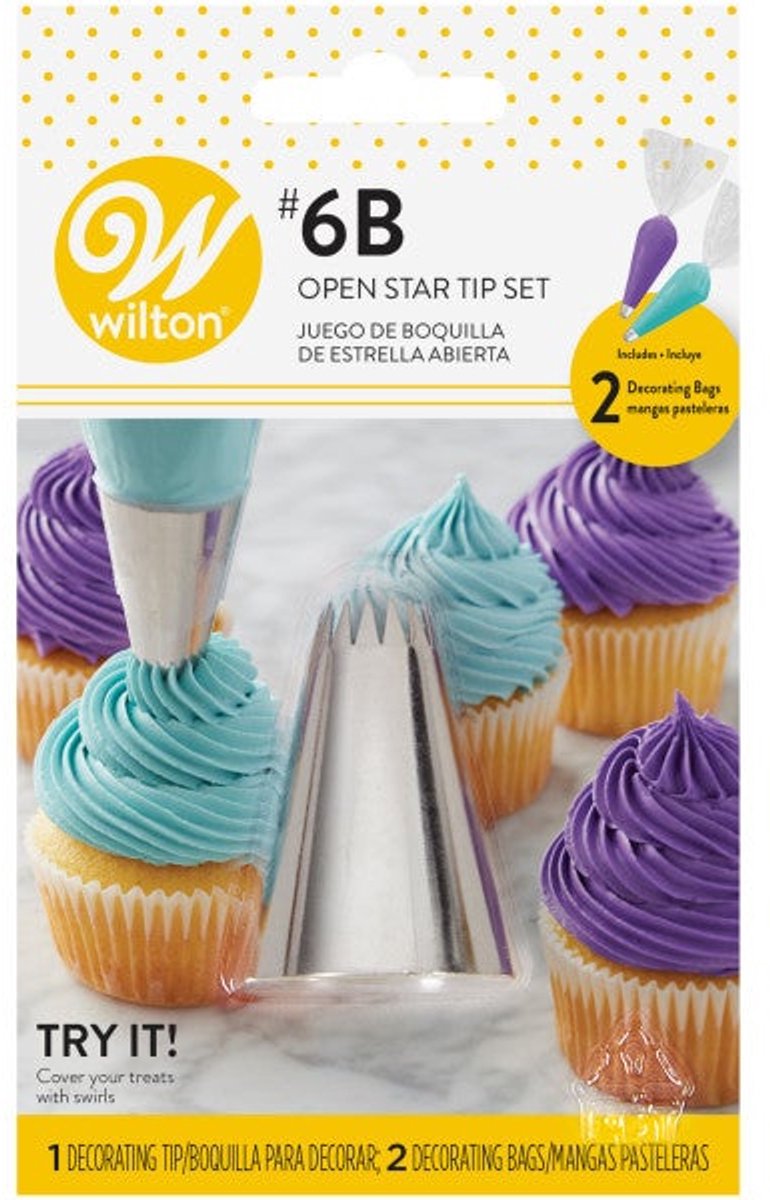 Wilton Decorating Tip Open Star Carded Set/3
