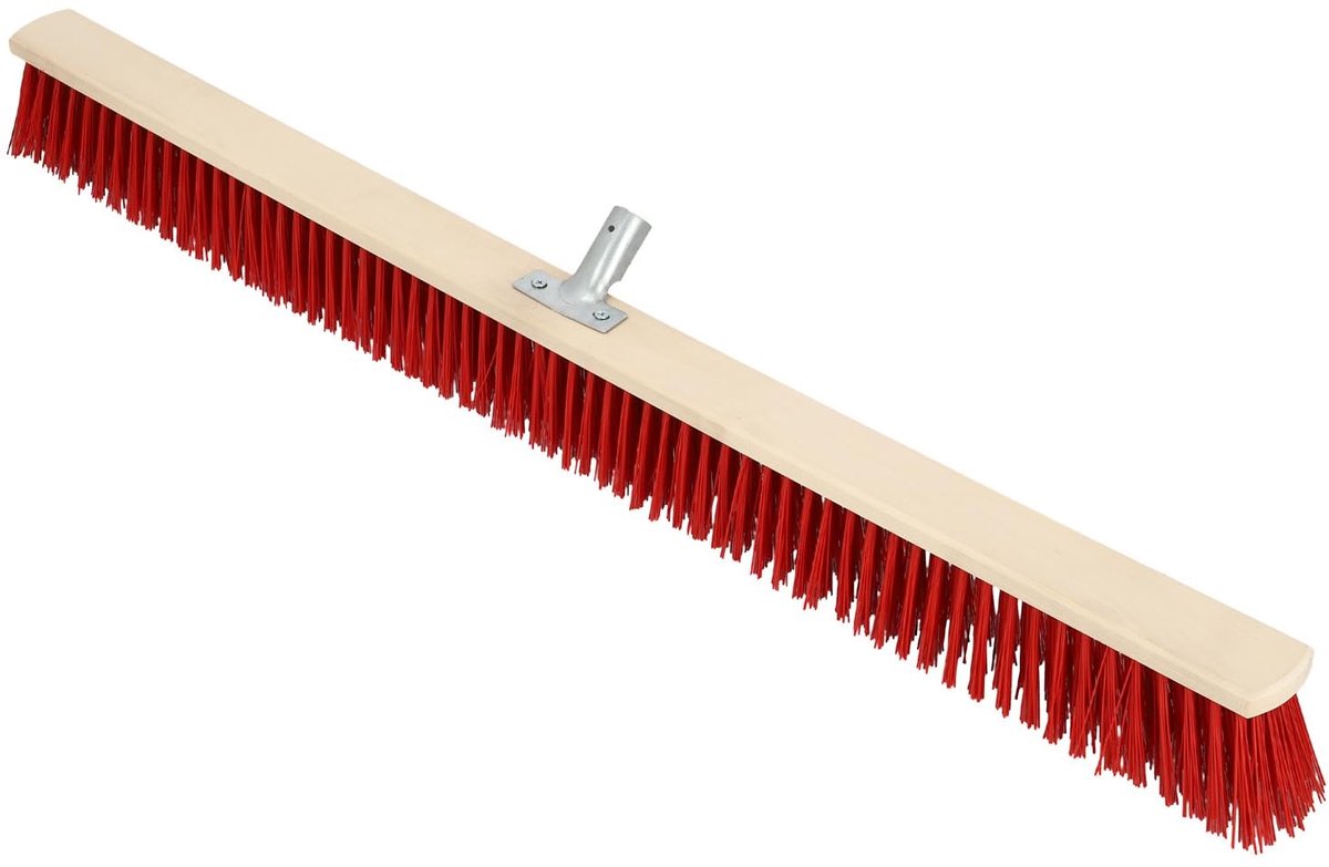 KOTARBAU® Bezemkop, Straatbezem, 105 cm, Veegbezem, Buitenbezem, Harde Nylonborstels, Tuinbezem, Stevige Straatbezem, Harde Bezem voor Buiten, zonder Steel, Hout, PVC