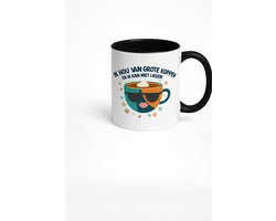 Grappige Mok met de Tekst "Ik Hou Van Grote Koppen En Ik Kan Niet Liegen" - Cadeau voor Koffieliefhebbers
