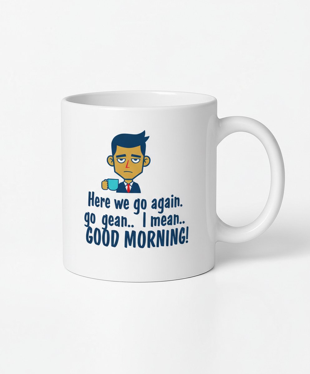 Goedemorgen Koffiemok - Grappige Mok voor Koffieliefhebbers