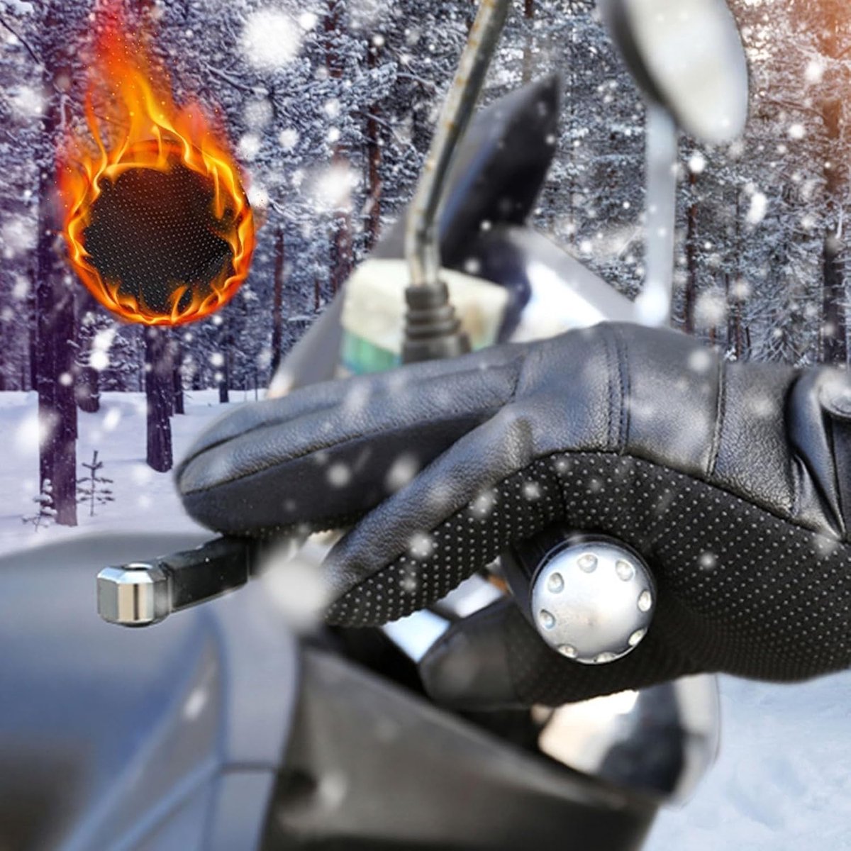 Verwarmde Handschoenen Buiten - Waterdichte en Winddichte Unisex Touchscreen Handschoenen voor Koud Weer - Elektrisch Verwarmde Thermo Handschoenen voor Wandelen, Fietsen, Werken en Wintersport — cadeau in Sport & Outdoor - foto 2