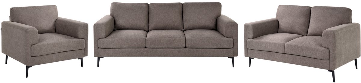 LOUSTO - Bankenset 6-zits - Bruin - Polyester