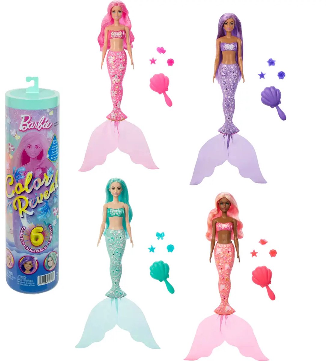 Barbie Color Reveal Zeemeerminserie - Pop en Accessoires met 6 Verrassingen — afbeelding 12