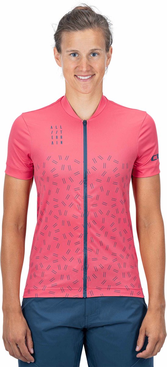 CUBE Fietsshirt ATX WS JERSEY FULL ZIP S/S CORAL XL (42)
