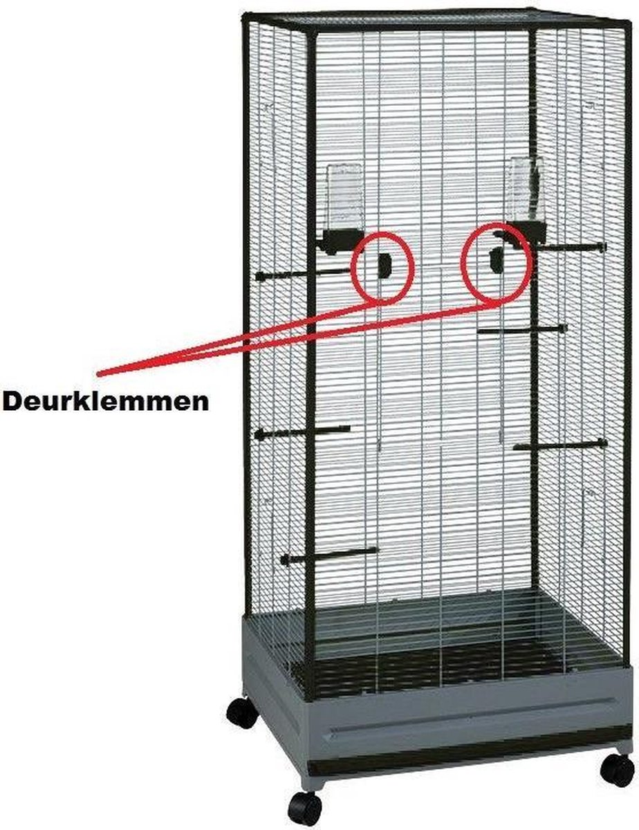 Deurklemmen Voltrega Volière Antraciet