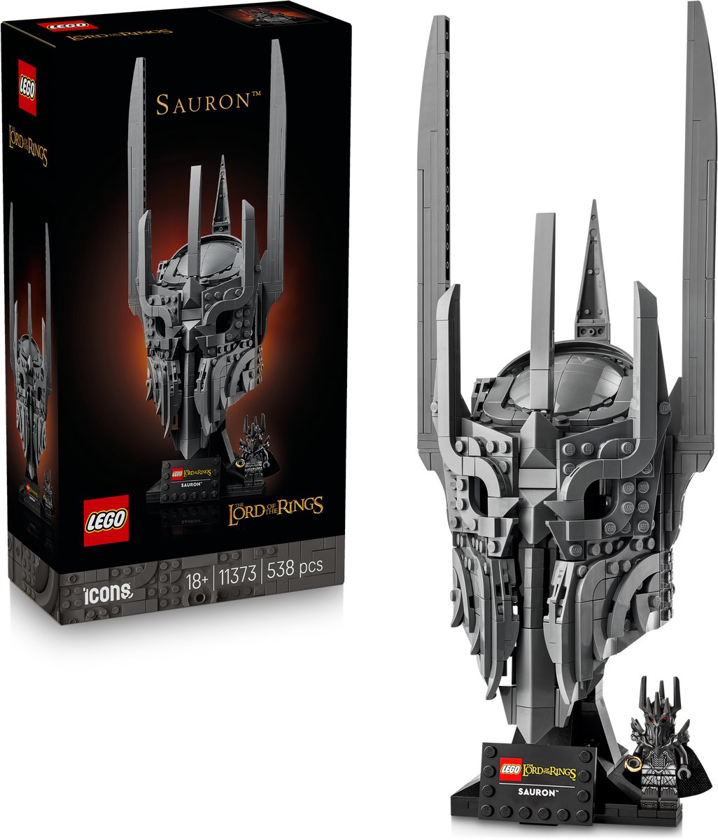 LEGO Icons - The Lord of the Rings: De Helm van Sauron Bouwpakket voor Volwassenen en Woondecoratie - 11373 – foto 2