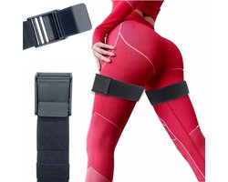 Gsedaox - Weerstandsbanden - Bloedstroombeperkende Banden - elastische Occlusion Bands - BFR-banden - Voor Gluteus En Dijspiertraining - 2 Stuks - Zwart