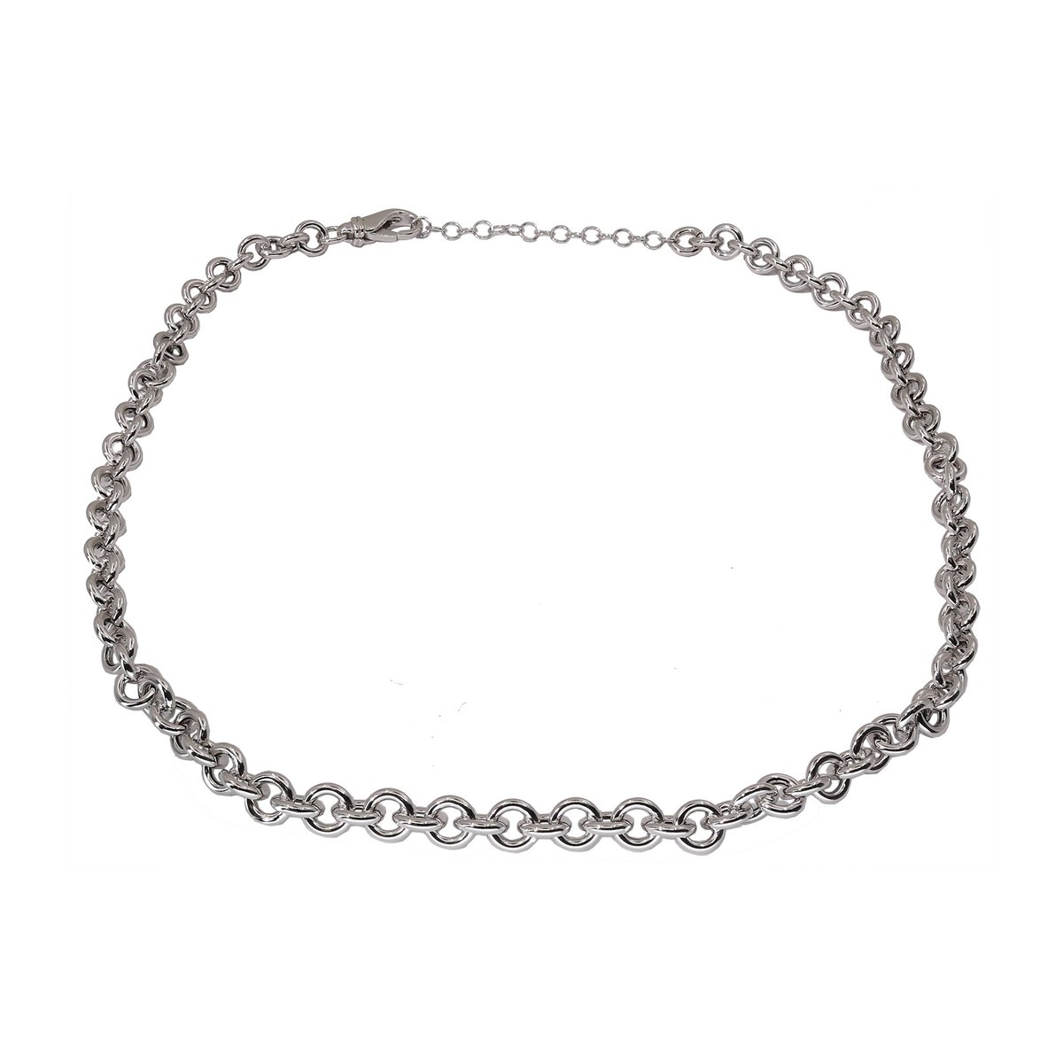 Zilveren Jasseron Ketting 6,9 mm – 925 Zilver – Verstelbaar 40-45 cm