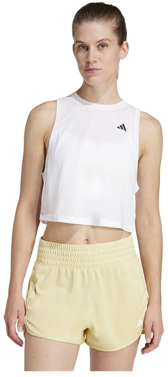 Adidas Train Essentials Boxy Workout Mouwloos T-shirt Vrouw Wit