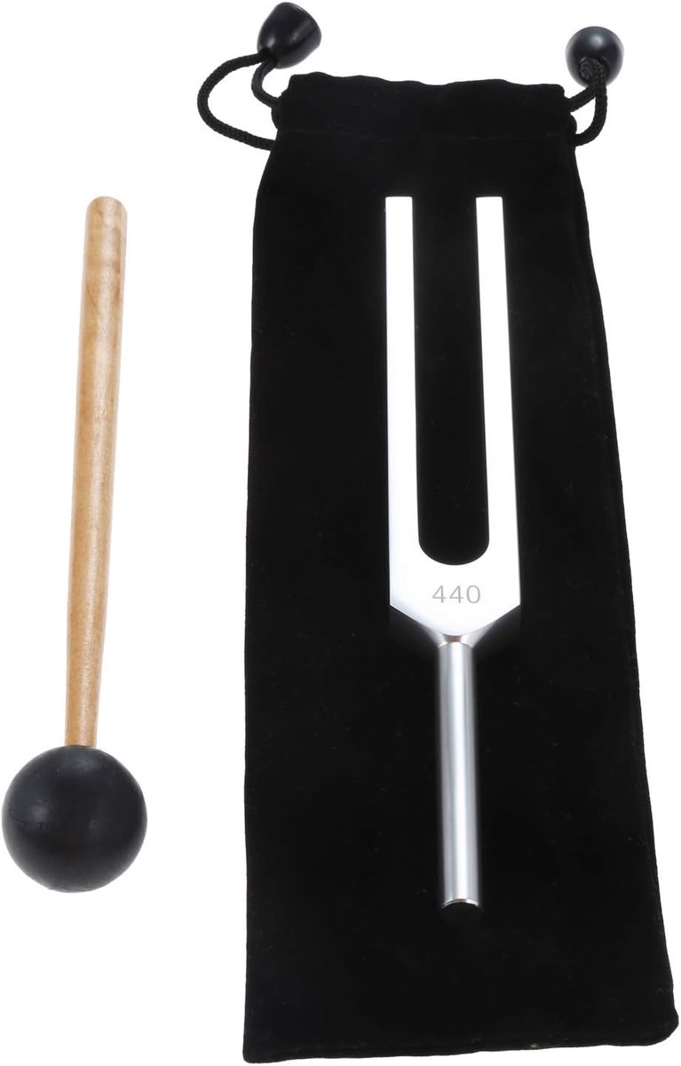 440Hz A Stemvork Set met Hamer en Tas - Voor Stemmen, Geluidstherapie en Meditatie