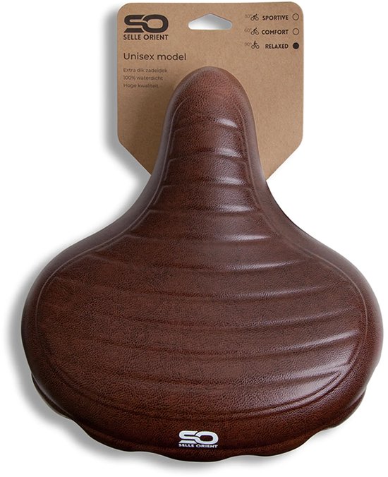 Selle Orient Relax Premium Fietszadel - Waterdicht - Bruin - Comfort — afbeelding 5