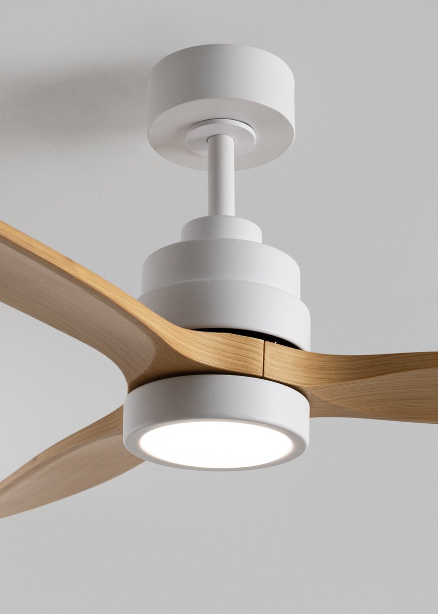 CREATE - Stille plafondventilator van 40 W met technische ABS-bladen, verkrijgbaar in verschillende maten - M - Met licht - Afstandsbediening - WIND STYLANCE – foto 7