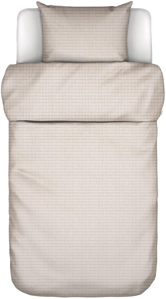 Marc O'Polo Loke Dekbedovertrek Biologisch Katoensatijn Oatmeal - Eenpersoons – 140x200/220 cm