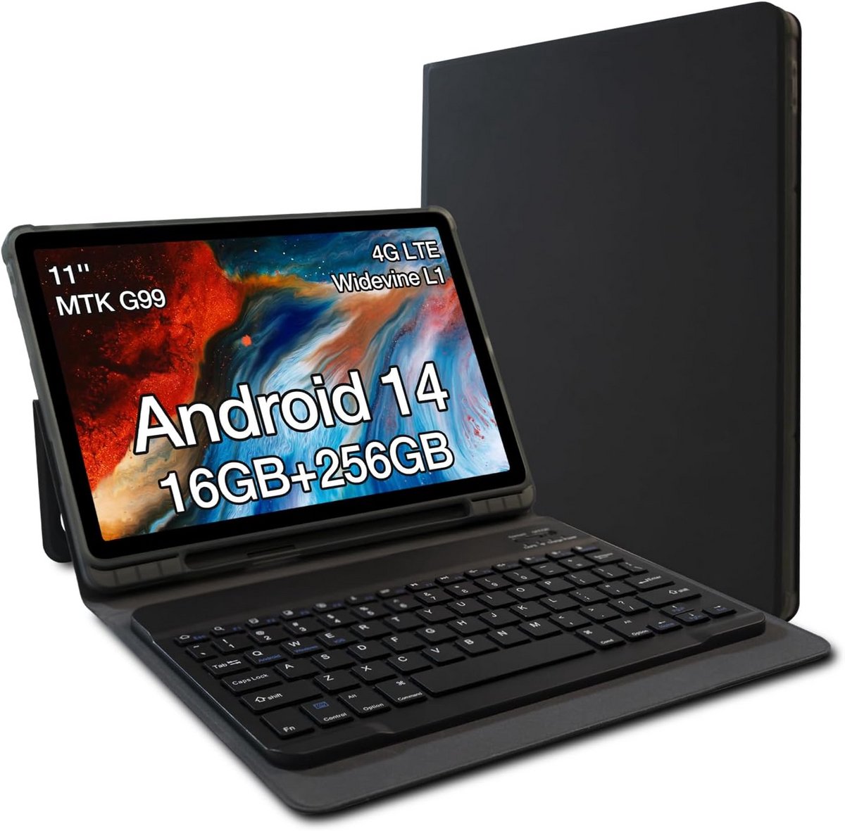 11 inch Android 14 Tablet 16 GB RAM 256 GB Opslag 4G WiFi 5G 7850 mAh Accu