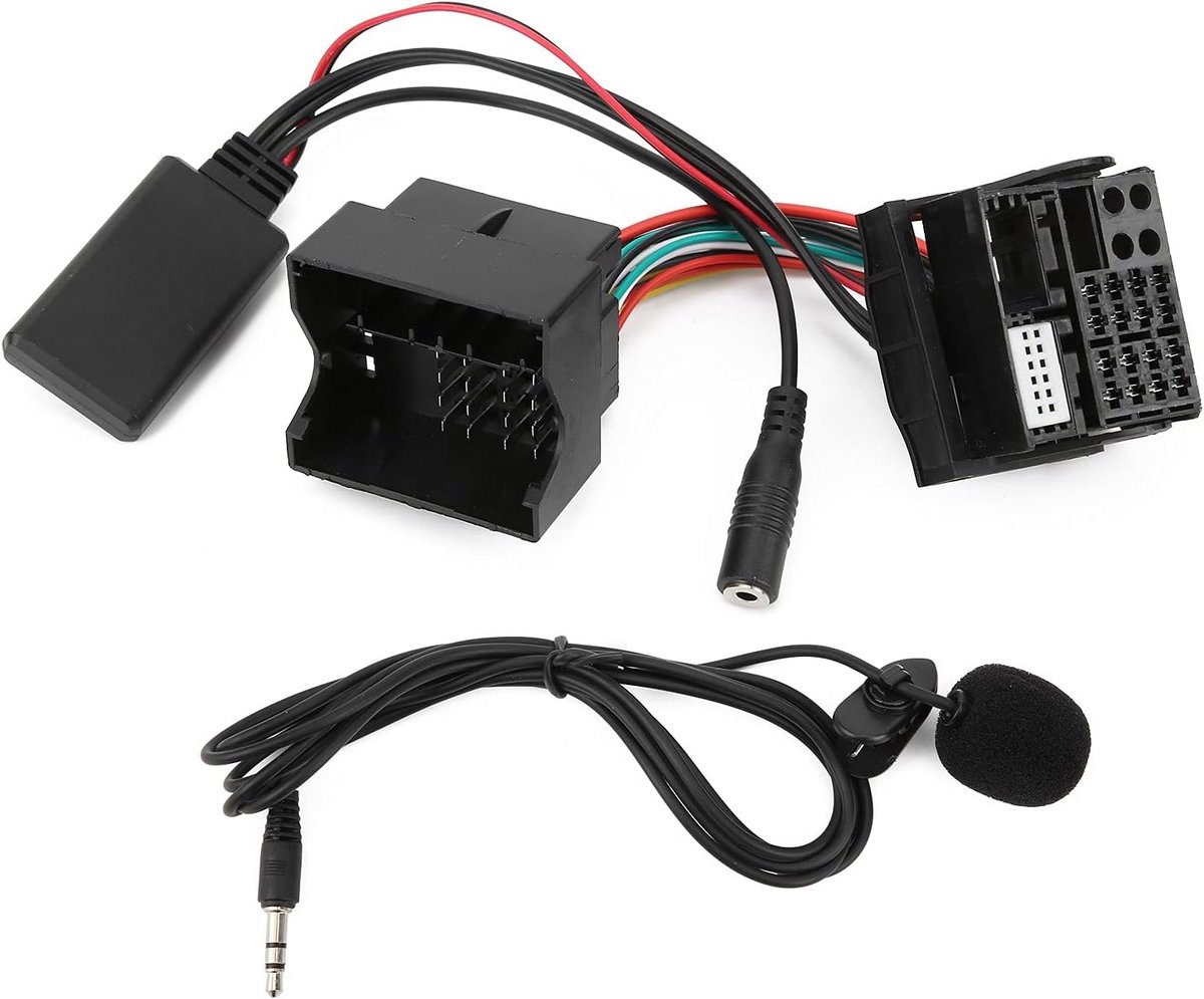 Bluetooth Aux Adapter Auto - Draadloze Audio Adapter met Microfoon voor Autoradio
