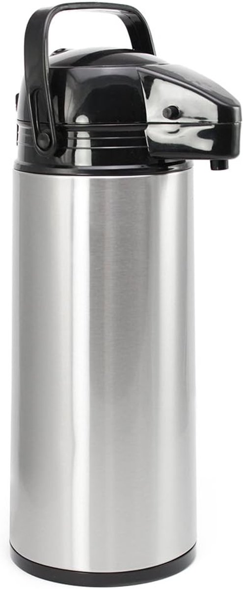 Thermoskan met Pompsysteem 1.9L - RVS Dubbelwandig voor Warm & Koud