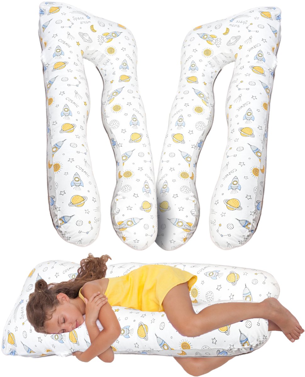 KomfortKissen™ Kids - Ergonomisch Kinderkussen - Multifunctioneel - Hoogwaardig - Kusjes van Zachte Materialen - Stimuleert Fantasie en Spelplezier