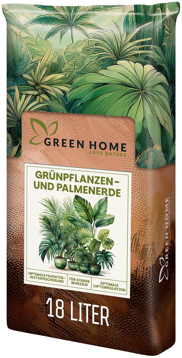 Green Home Potgrond - Voor binnen en buiten - Voor Palm en Kamerplanten - Gebruiksklaar - 18 Liter