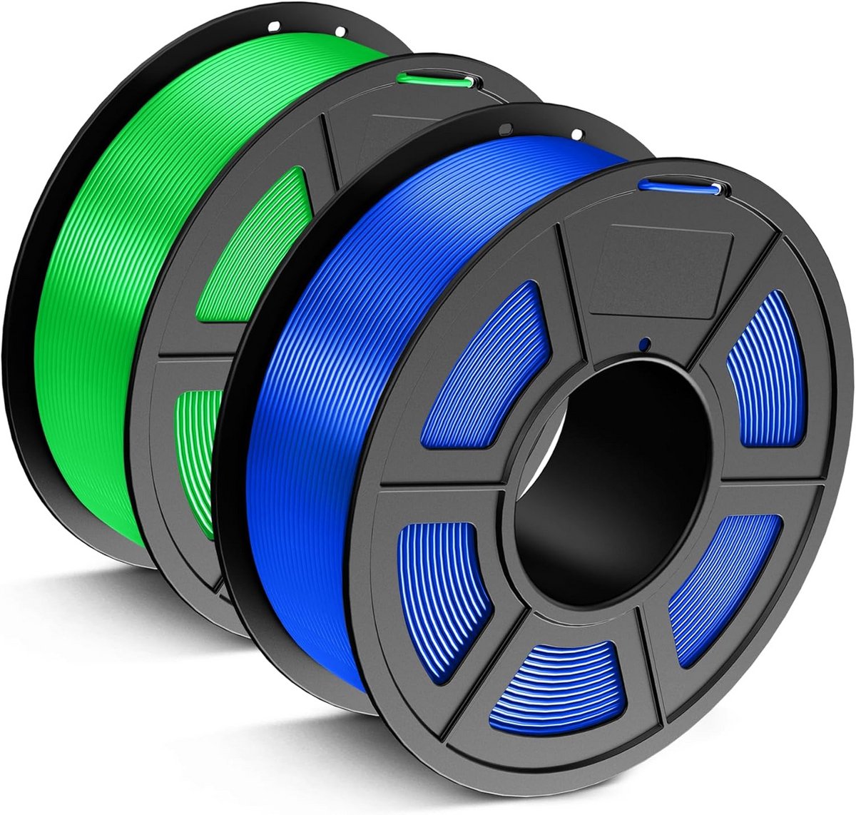 3D Printer Filament - PLA Plus Materiaal - Modelbouw Printen - Hoge Maatnauwkeurigheid - 1.75mm Spoel 2.2kg - Blauw Groen