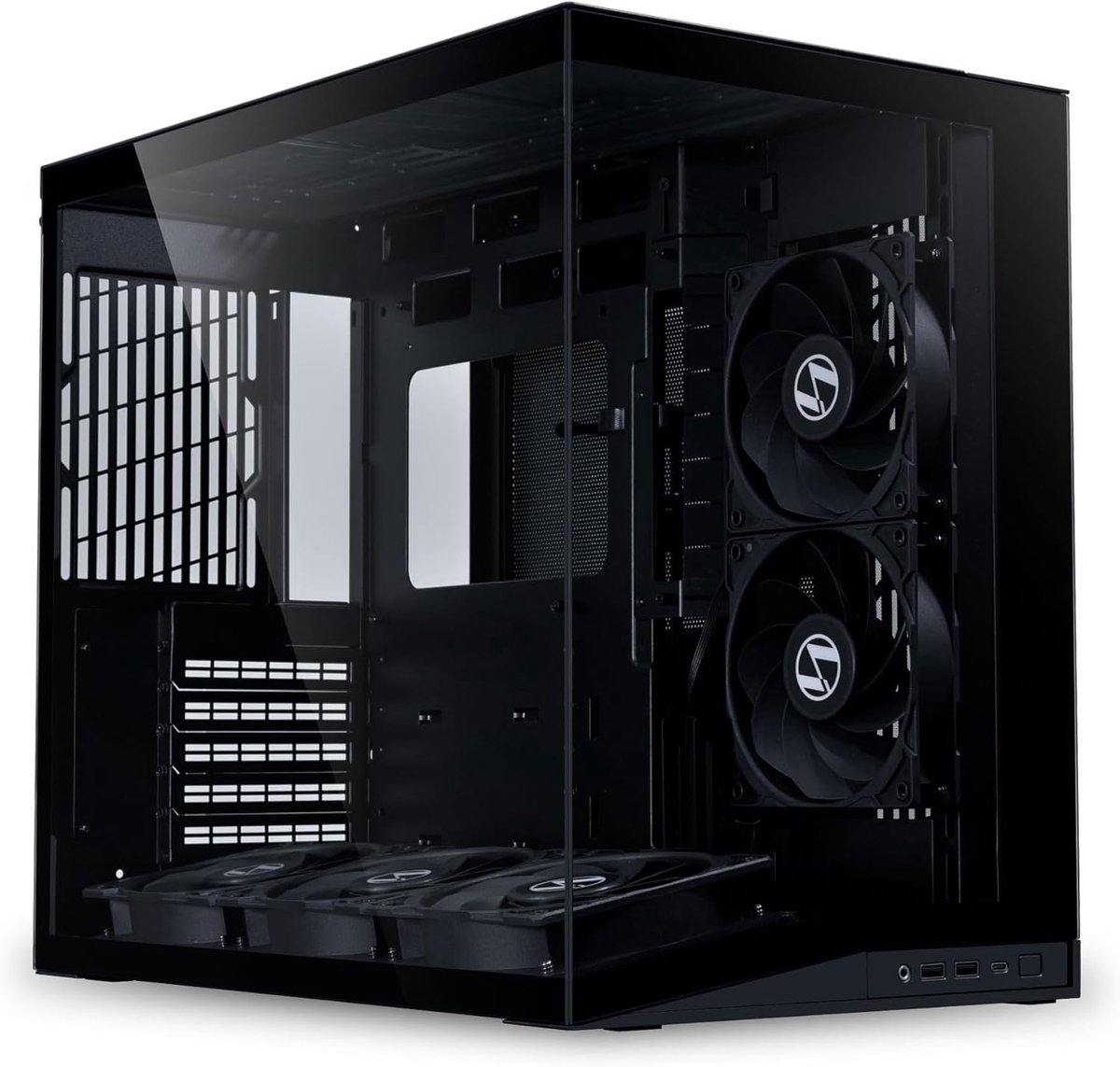 PC Behuizing - Computerkast Mini - Krachtige PC Bouw - Dubbel Kamer Ontwerp - 42 x 39 x 27 cm